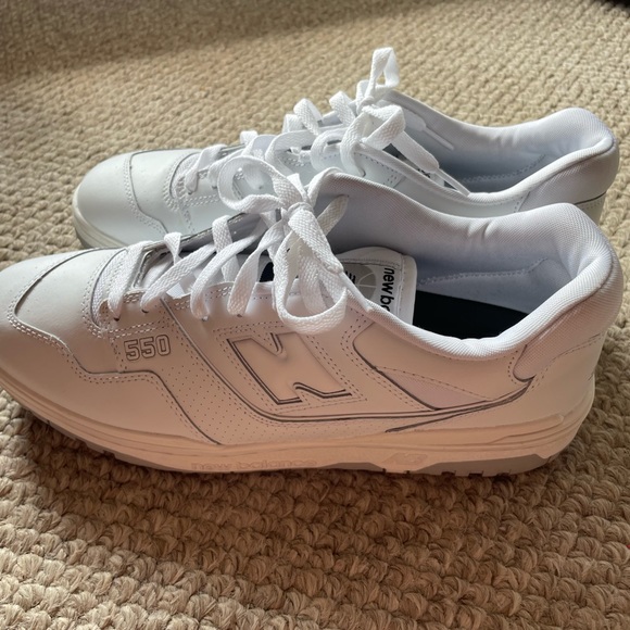 New Balance 550 New White Sneakers Size 12 Men’s - Picture 5 of 5